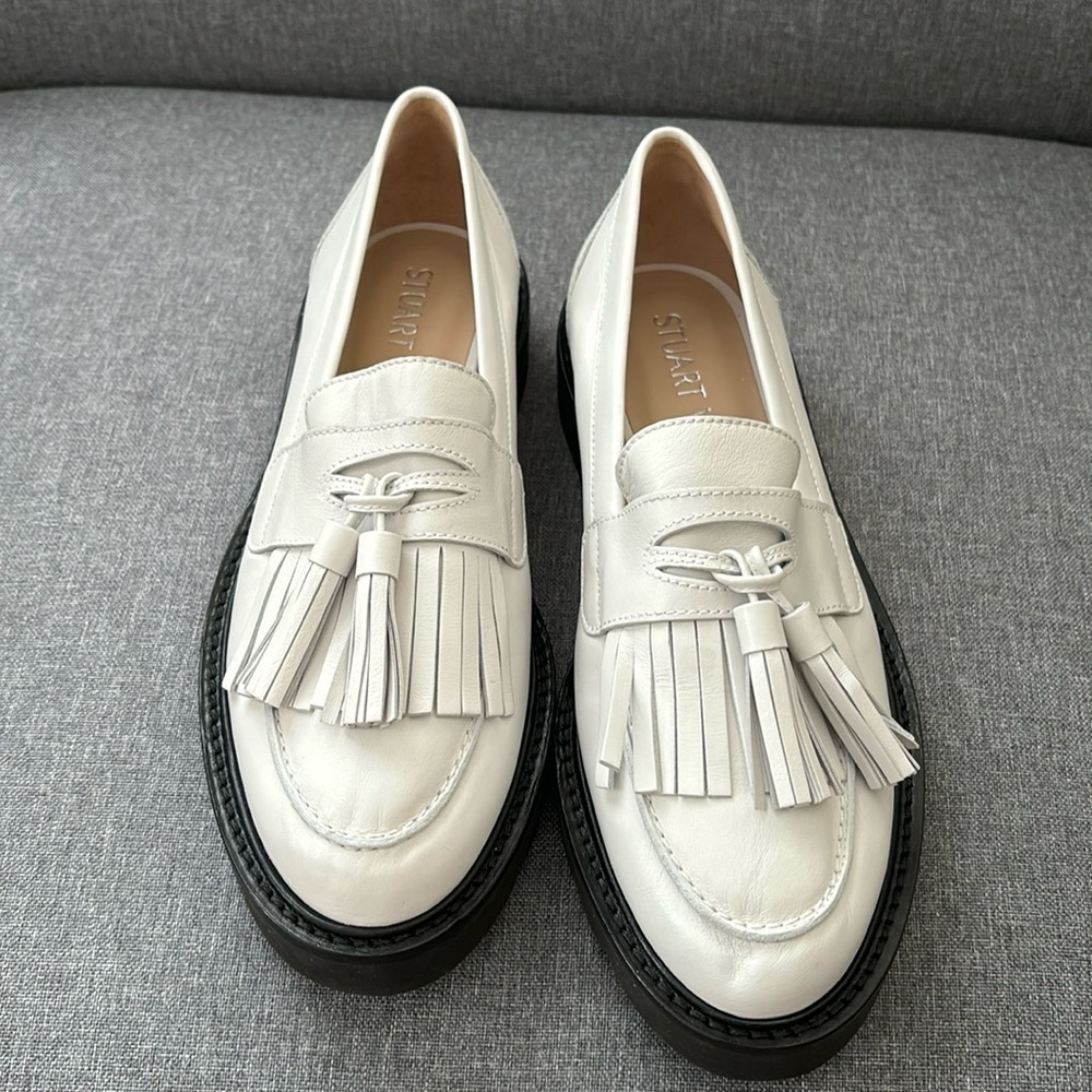 Stuart Weitzman white Loafers